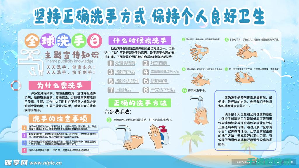 洗手的正确方式